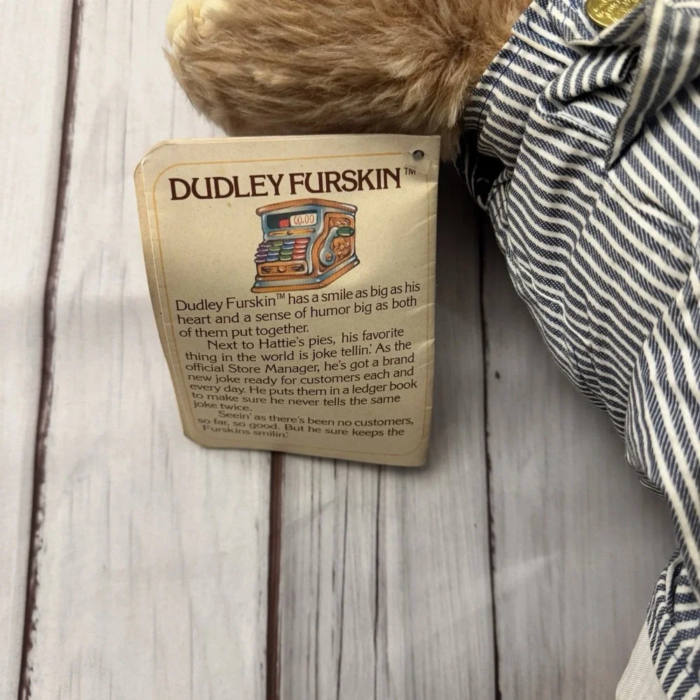 1984 Furskins Dudley Teddy Bear‎ Plush Xavier Roberts 22